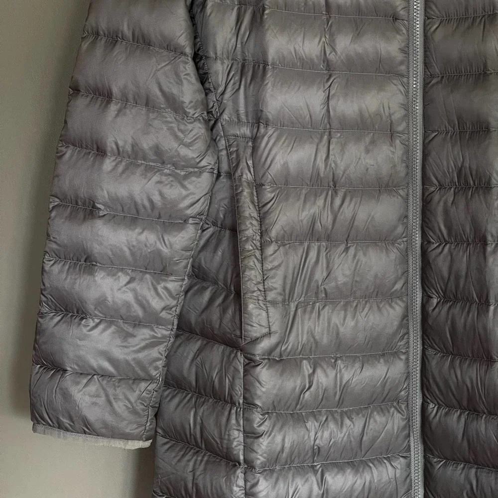 The North Face Puffer Coat Grey Size XL 700 Fill Parka Warm Comfortable Classic - Picture 9 of 16